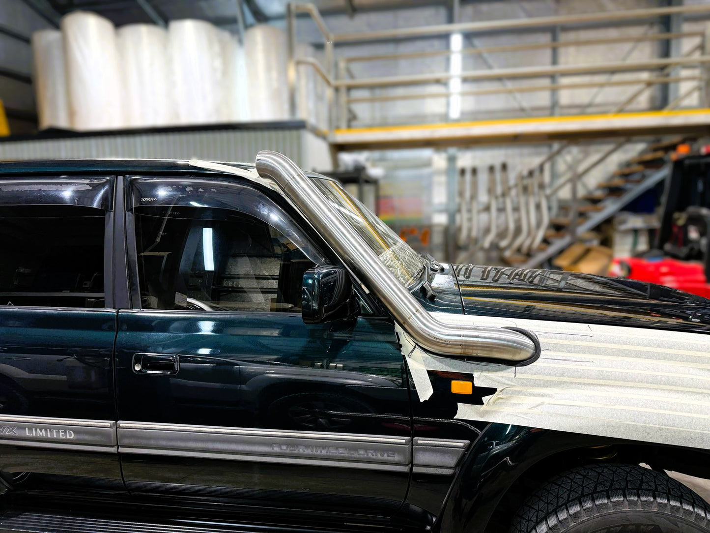 Toyota Landcruiser 80 Series 4" Mid Entry Snorkel