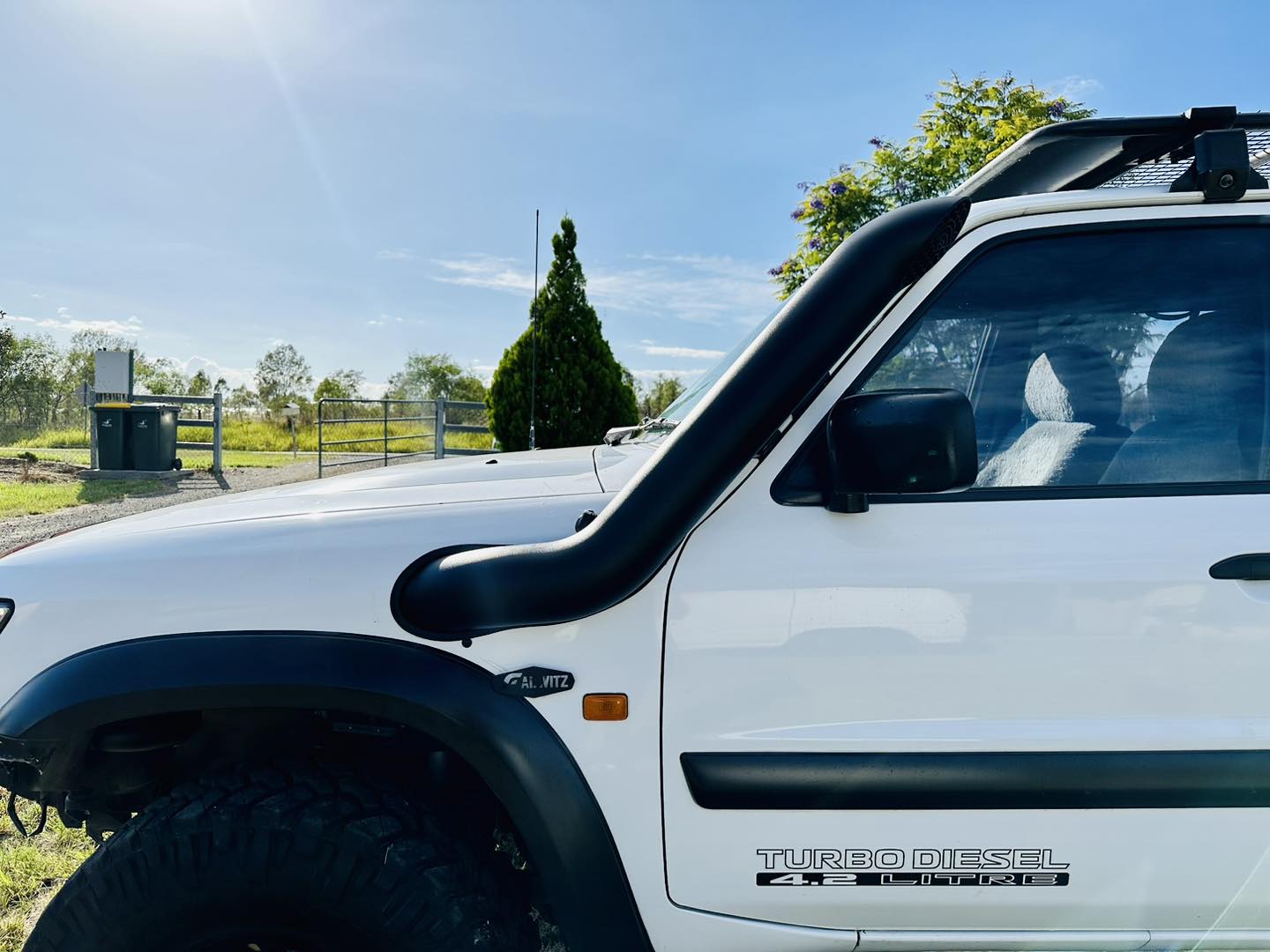 Nissan Patrol GU - 5" DUAL Snorkels - Seamless Powder Coated