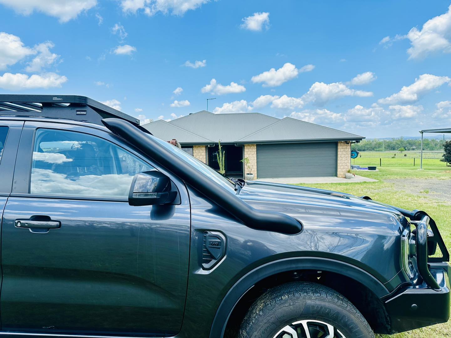 Ford Next Gen Ranger (V6) - Mid Entry Snorkel & Clear Top Airbox Package