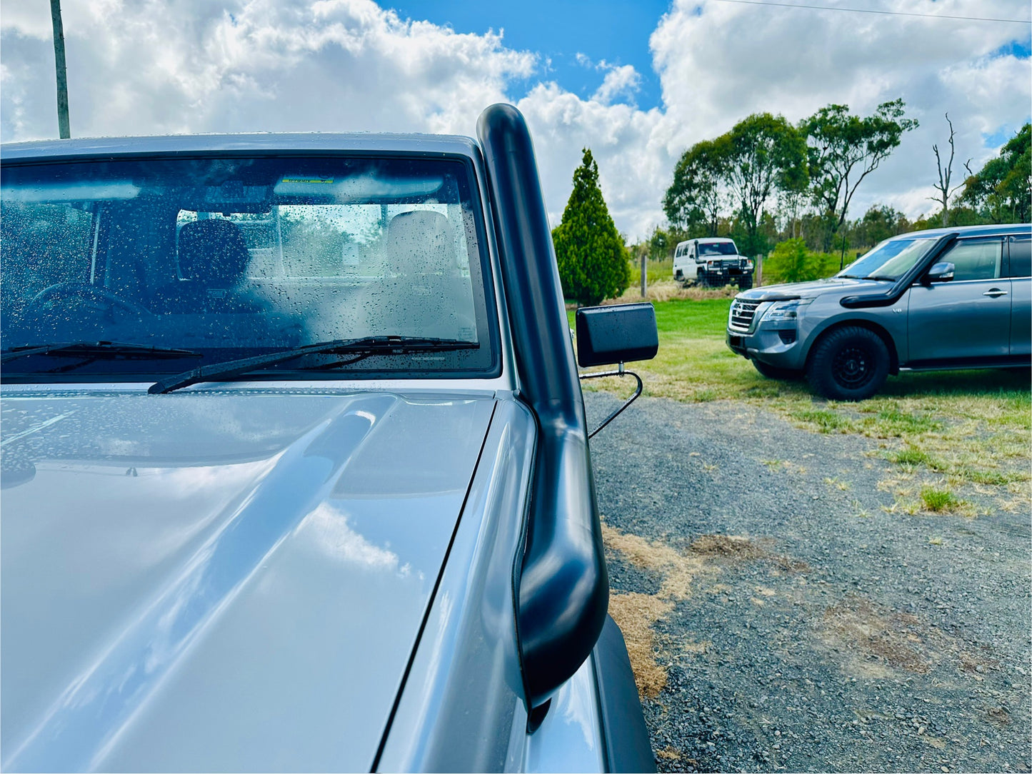 Toyota Landcruiser (2024 - current) - VDJ 70 Series - DUAL 5" Snorkels - Basic Weld Powder Coated