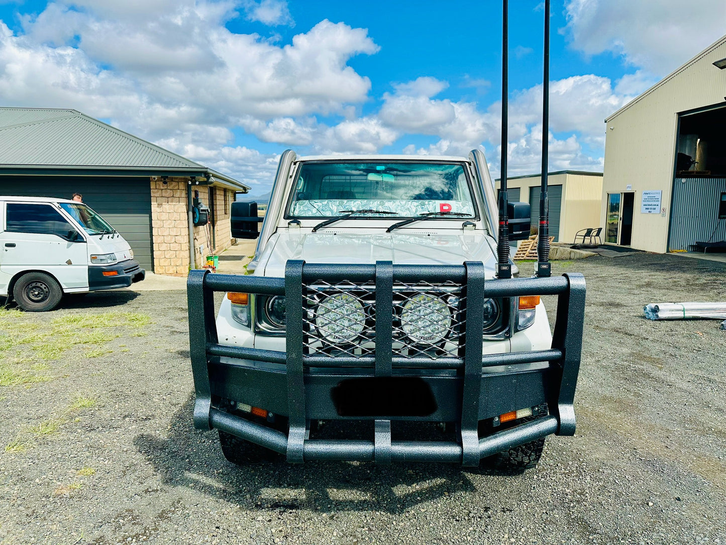 Toyota Landcruiser - 75 series - 4" DUAL Snorkels - Seamless Polished