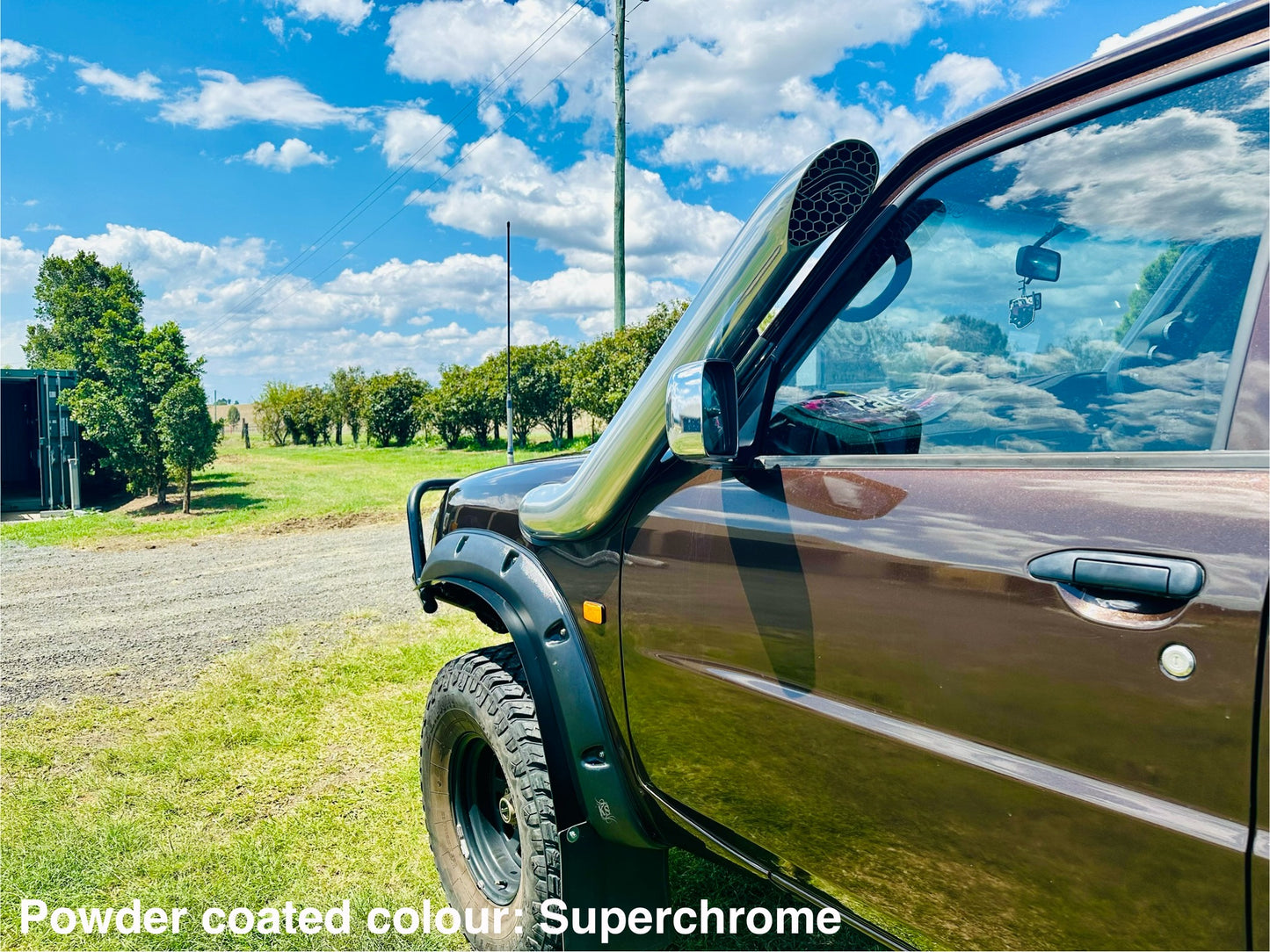 Nissan Patrol GU - 5" DUAL Snorkels - Seamless Powder Coated