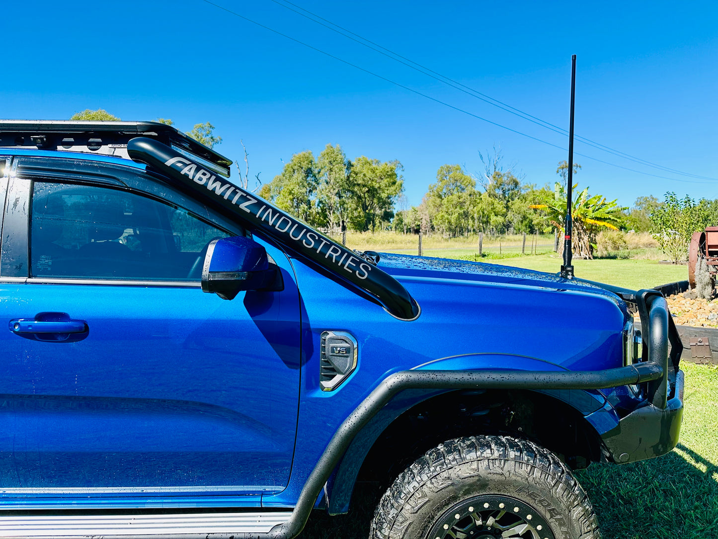Ford Next Gen Ranger (V6) - Short Entry Snorkel & Clear Top Airbox Package