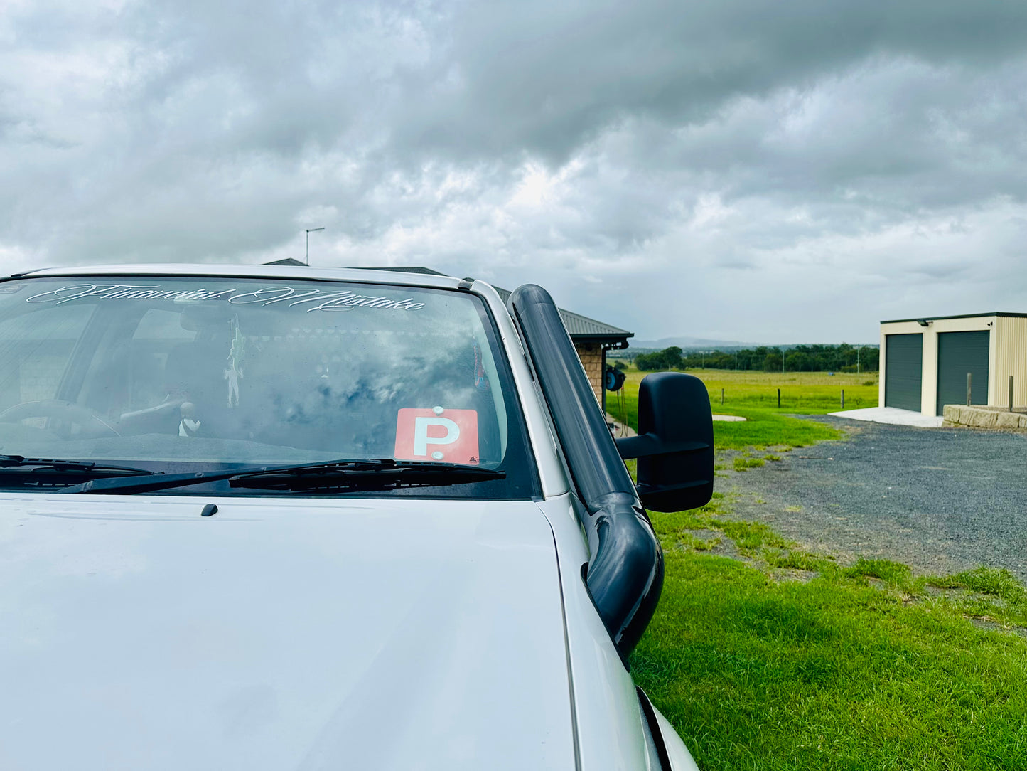 Toyota Hilux N70 - (2005 - 2014) - Mid Entry DUAL Snorkels - Basic Welded Powder Coated