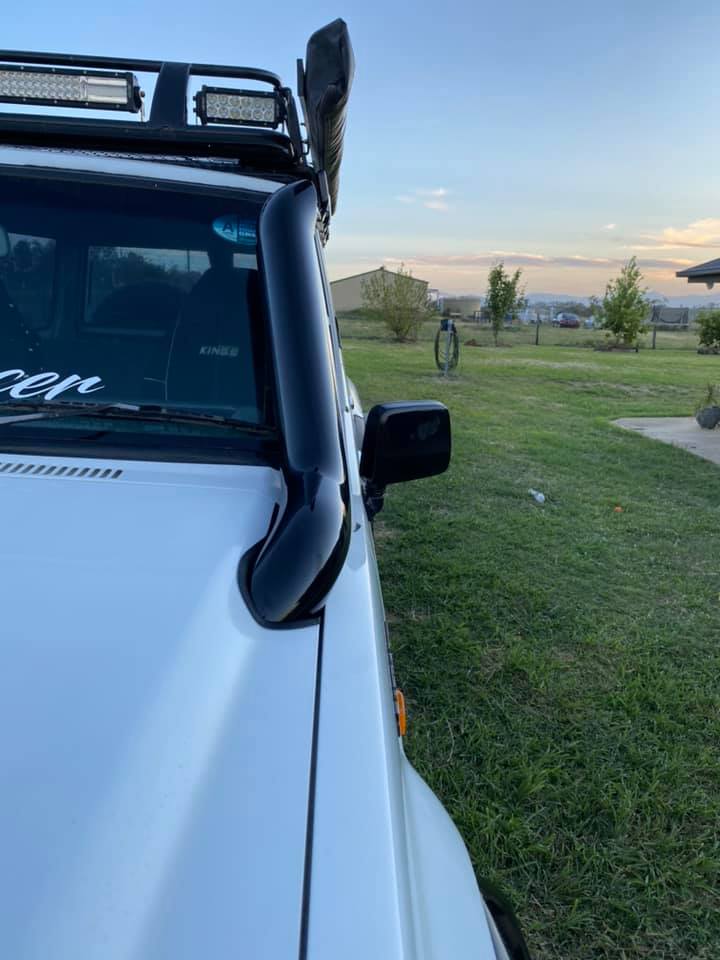 Nissan Patrol GQ - Seamless Powder Coated Bonnet Entry Snorkel & Airbox - Package