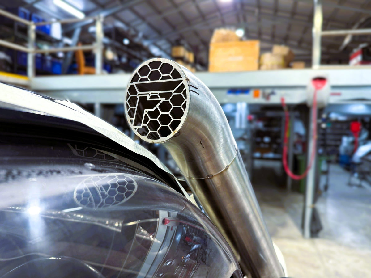 Toyota Landcruiser 80 Series - 4" Mid Entry Snorkel - Seamless Polished