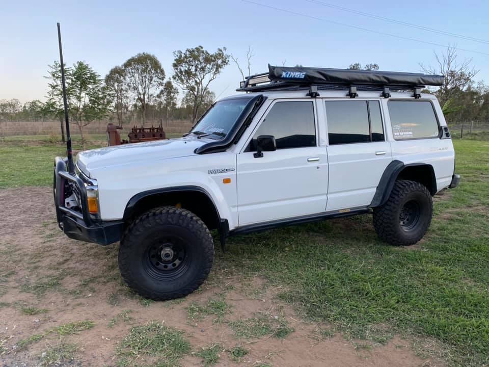 Nissan Patrol GQ - Bonnet Entry Snorkel (on its own) - Seamless Powder Coated