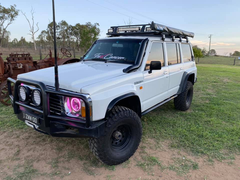 Nissan Patrol GQ - Bonnet Entry Snorkel (on its own) - Seamless Powder Coated