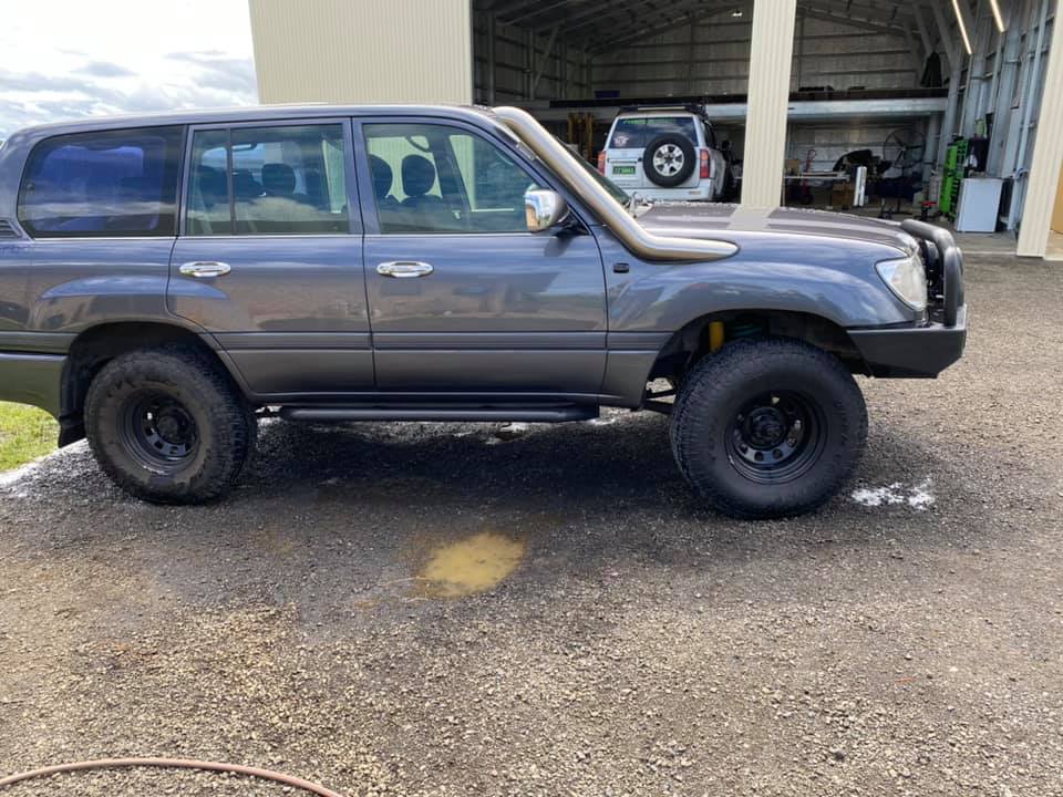 Toyota Landcruiser 100/105 Series Snorkel - Tapered Guard Entry - Seamless Polished