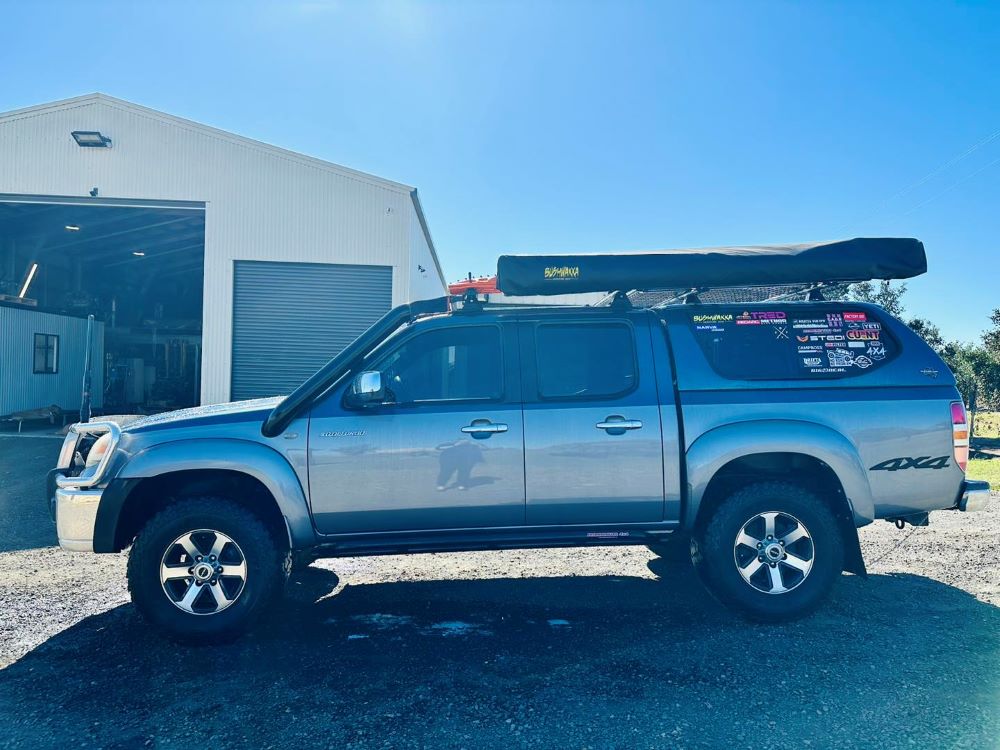 Mazda BT50 (2008 - 2011) - Short Entry Snorkel - Basic Weld Powder Coated