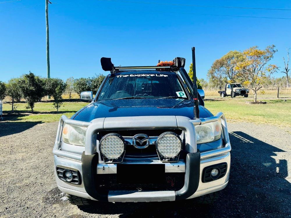 Mazda BT50 (2008 - 2011) - Short Entry Snorkel - Basic Weld Powder Coated