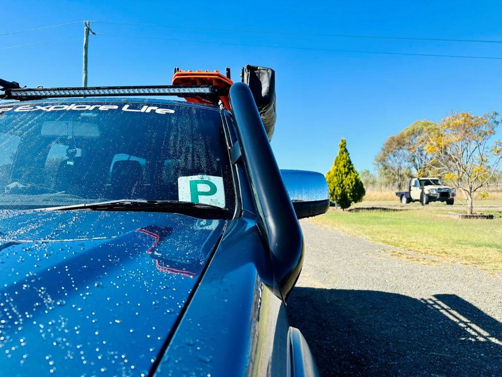 Mazda BT50 (2008 - 2011) - Short Entry Snorkel - Basic Weld Powder Coated