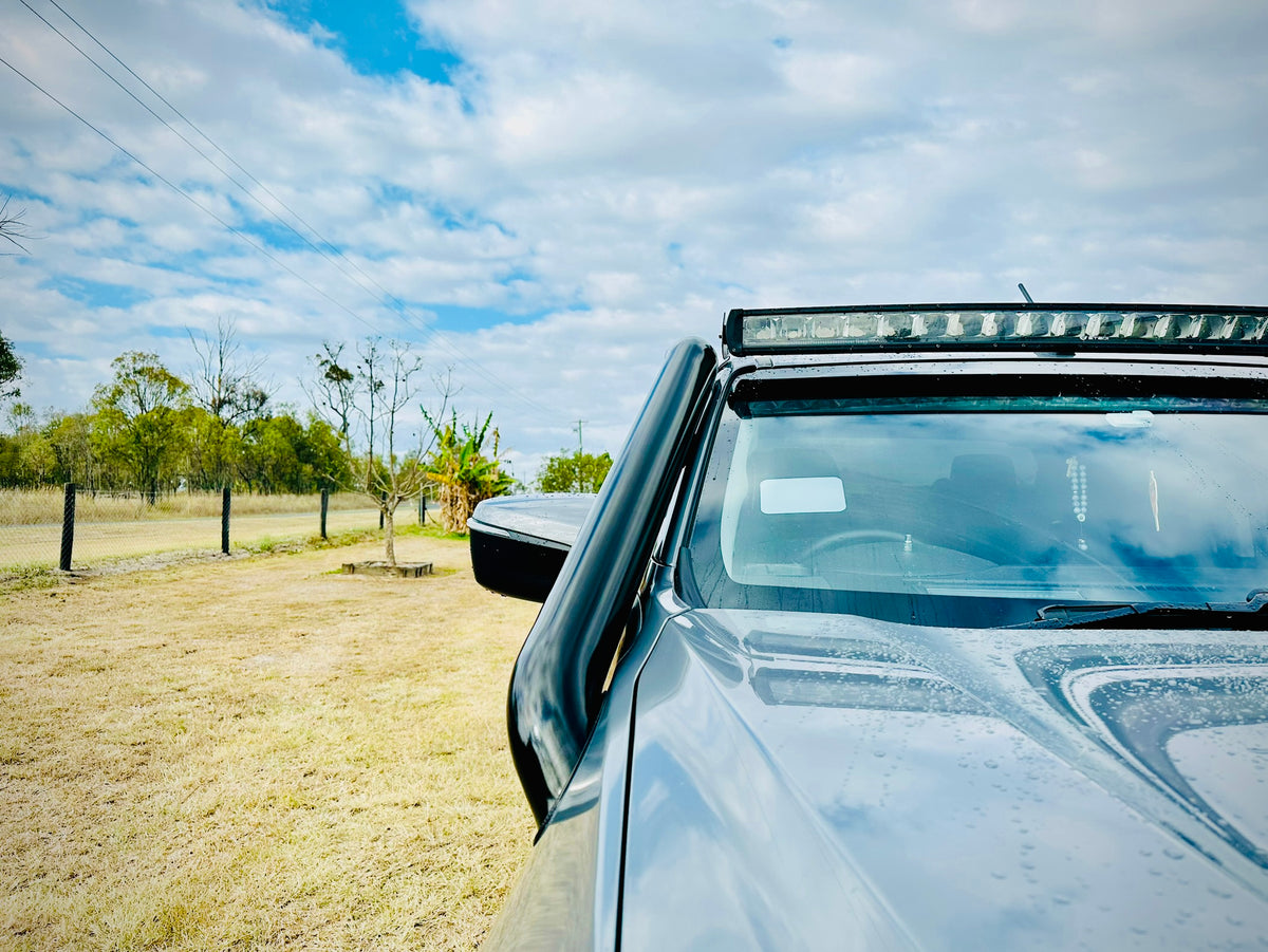 Mazda BT50 (2021 - Present) - Short Entry DUAL Snorkels - Seamless Powder Coated