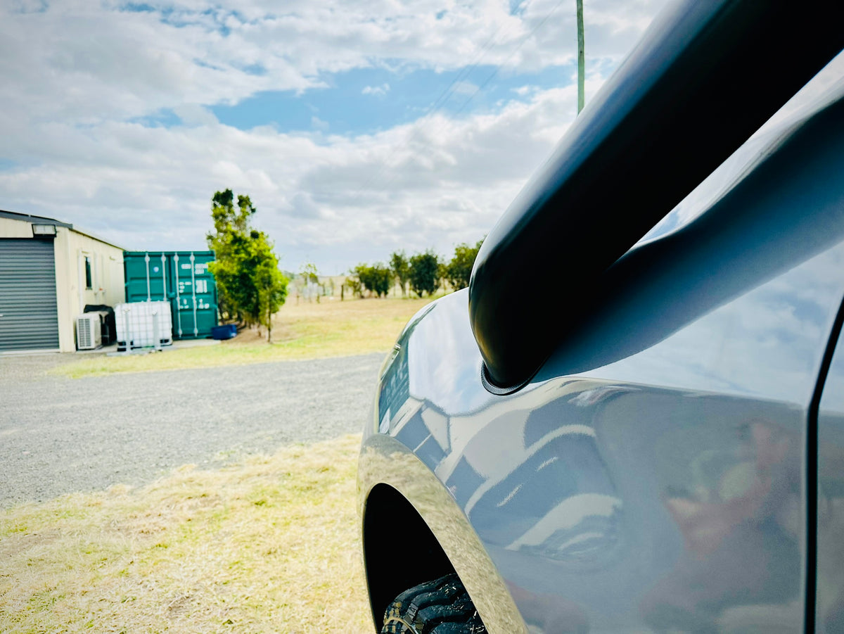 Mazda BT50 (2021 - Present) - Short Entry DUAL Snorkels - Seamless Powder Coated