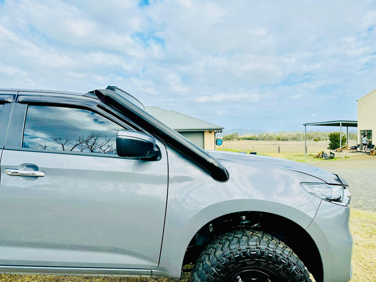 Mazda BT50 (2021 - Present) - Short Entry DUAL Snorkels - Basic Weld Powder Coated