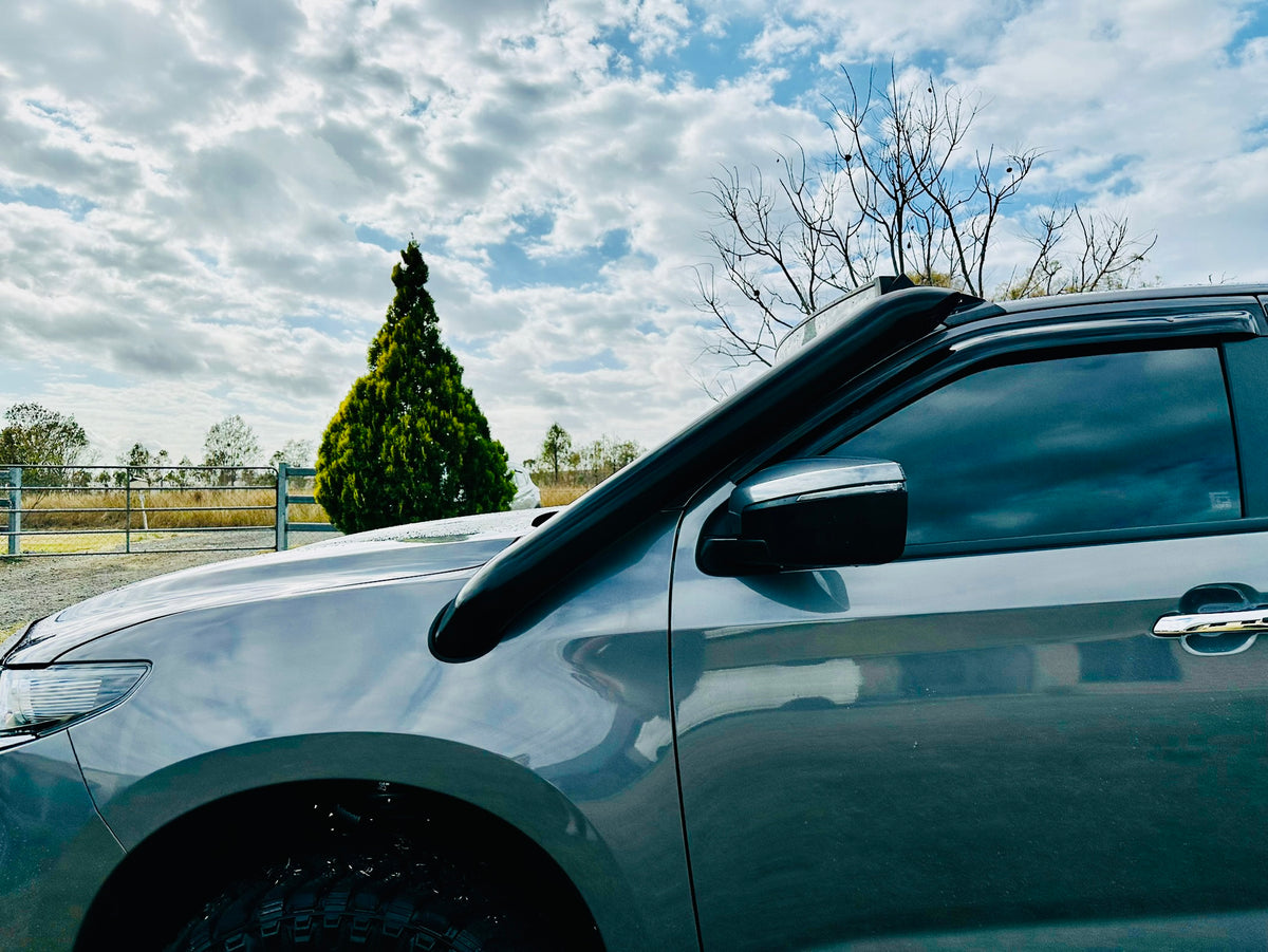 Mazda BT50 (2021 - Present) - Short Entry DUAL Snorkels - Seamless Powder Coated