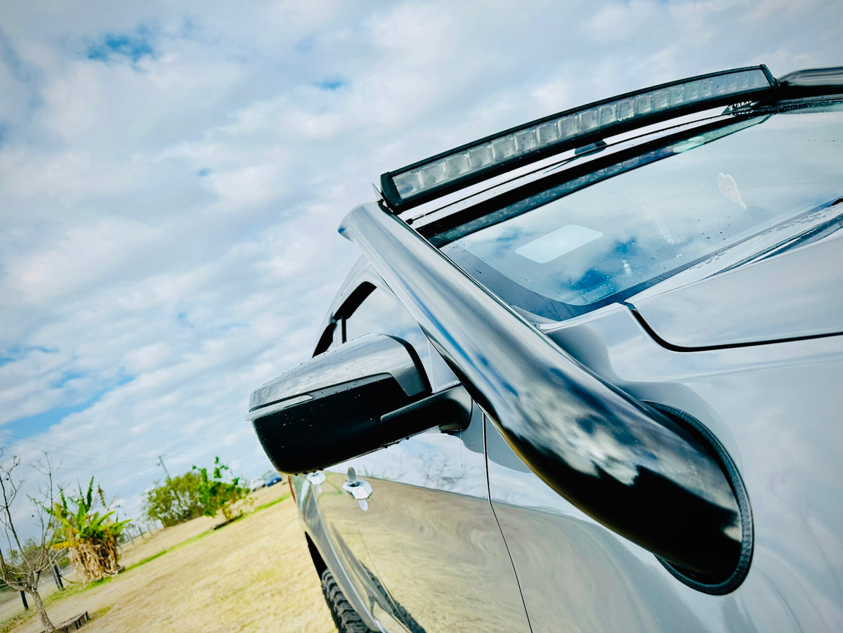 Mazda BT50 (2021 - Present) - Short Entry DUAL Snorkels - Seamless Powder Coated