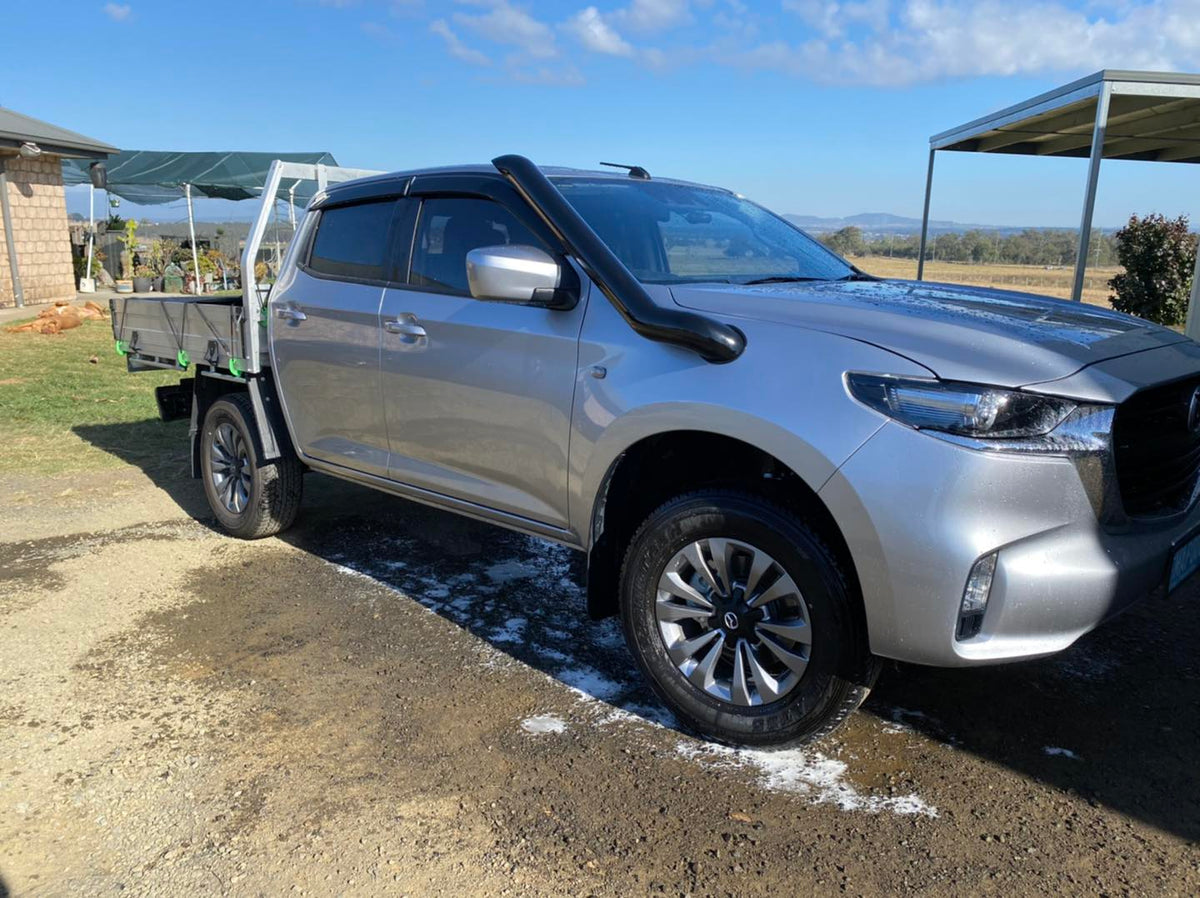 Mazda BT50 (2021 - Present) - Mid Entry Snorkel - Seamless Powder Coated