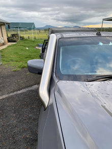 Mazda BT50 (2021 - Present) - Short Entry DUAL Snorkels - Basic Weld Polished