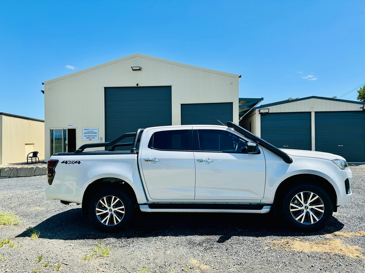 Isuzu Dmax/Mux (2021 - Present) - Short Entry Snorkel - Seamless Powder Coated