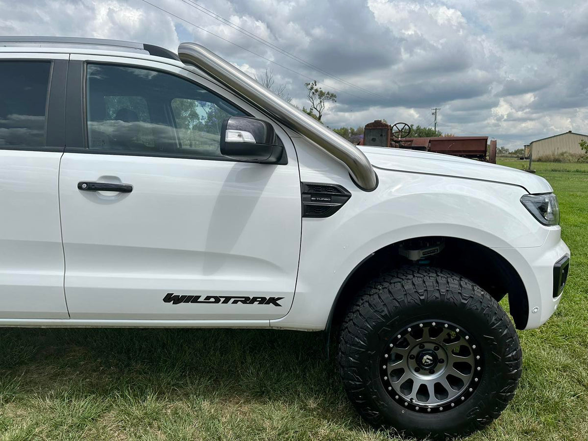 Ford PX Ranger (BI-Turbo WildTrak) - Short Entry Snorkel - Basic Weld Powder Coated