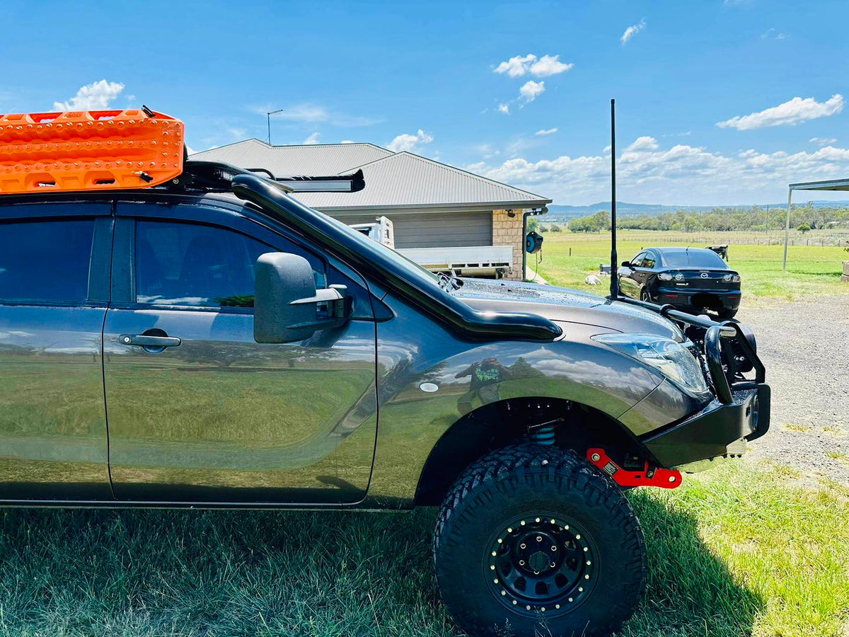 Mazda BT50 (2012 - 2020) - Cover Up Snorkel - Seamless Powder Coated