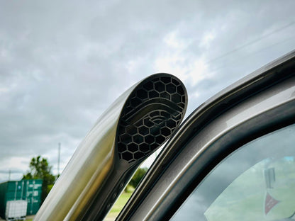 Nissan Patrol GU TB45 & TB48 - Petrol - Cover Up/Rounded Guard Entry Snorkel - Seamless Polished