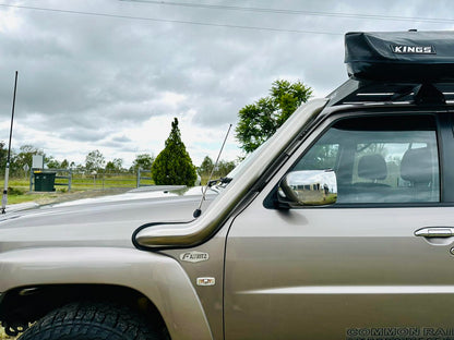 Nissan Patrol GU TB45 & TB48 - Petrol - Cover Up/Rounded Guard Entry Snorkel - Seamless Polished