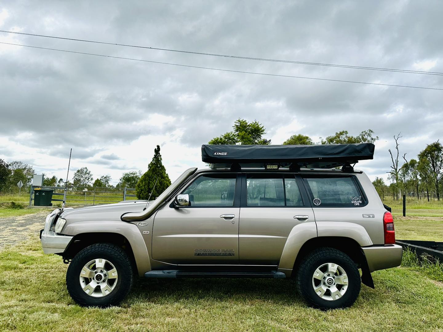 Nissan Patrol GU TB45 & TB48 - Petrol - Cover Up/Rounded Guard Entry Snorkel - Seamless Polished