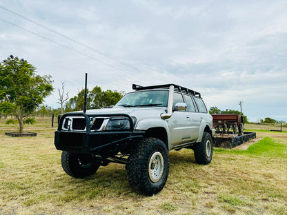 Nissan Patrol GU TB45 & TB48 - Petrol - Cover Up/Rounded Guard Entry Snorkel - Seamless Polished