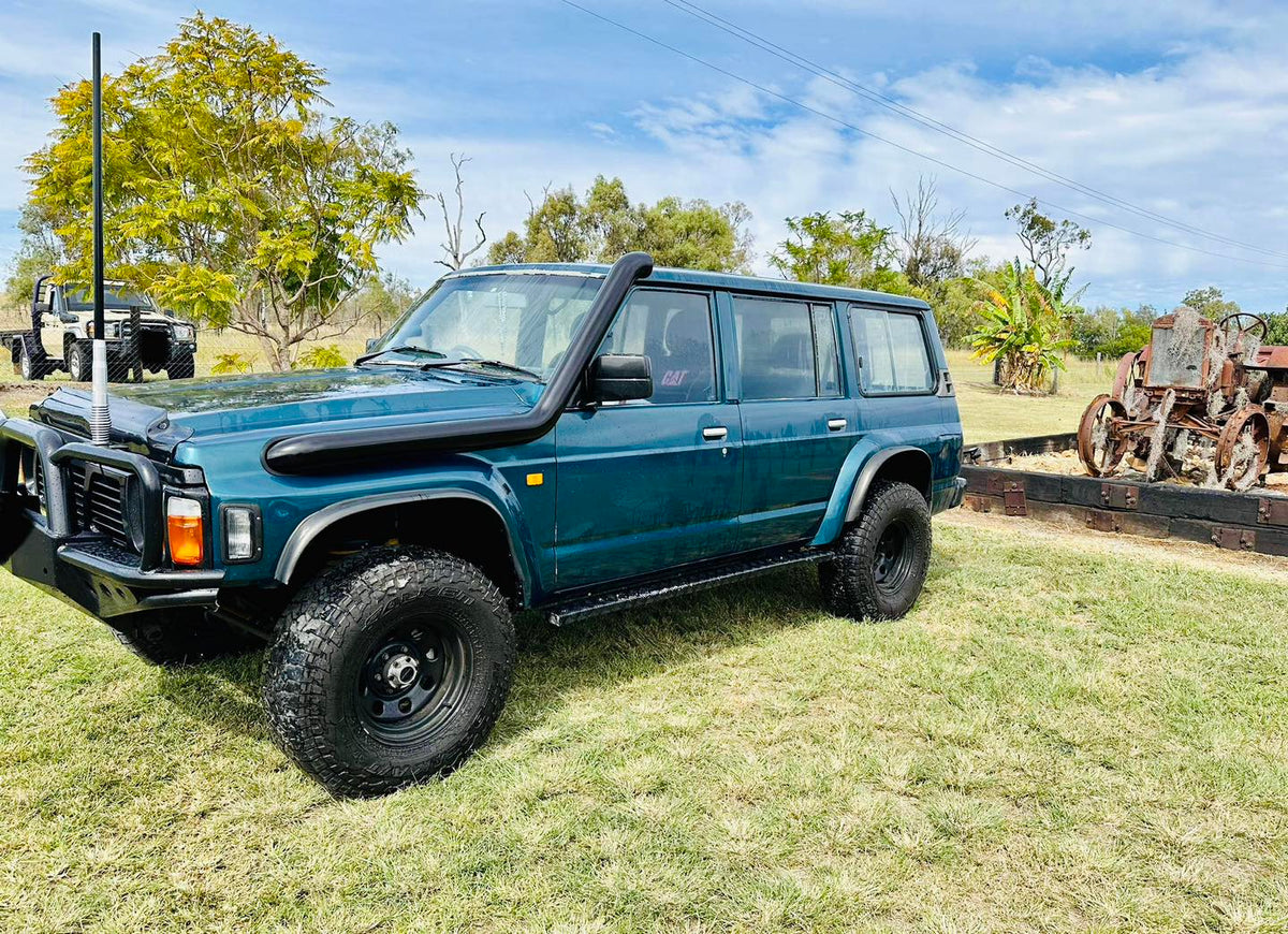 Nissan Patrol GQ - Standard Long Entry Snorkel - Seamless Powder Coated