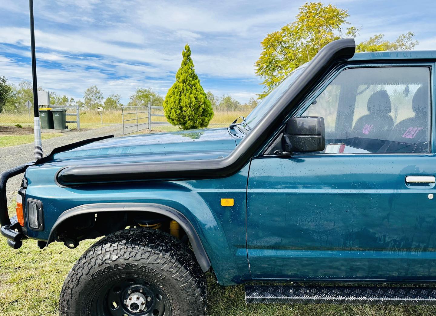Nissan Patrol GQ - Standard Long Entry Snorkel - Seamless Powder Coated