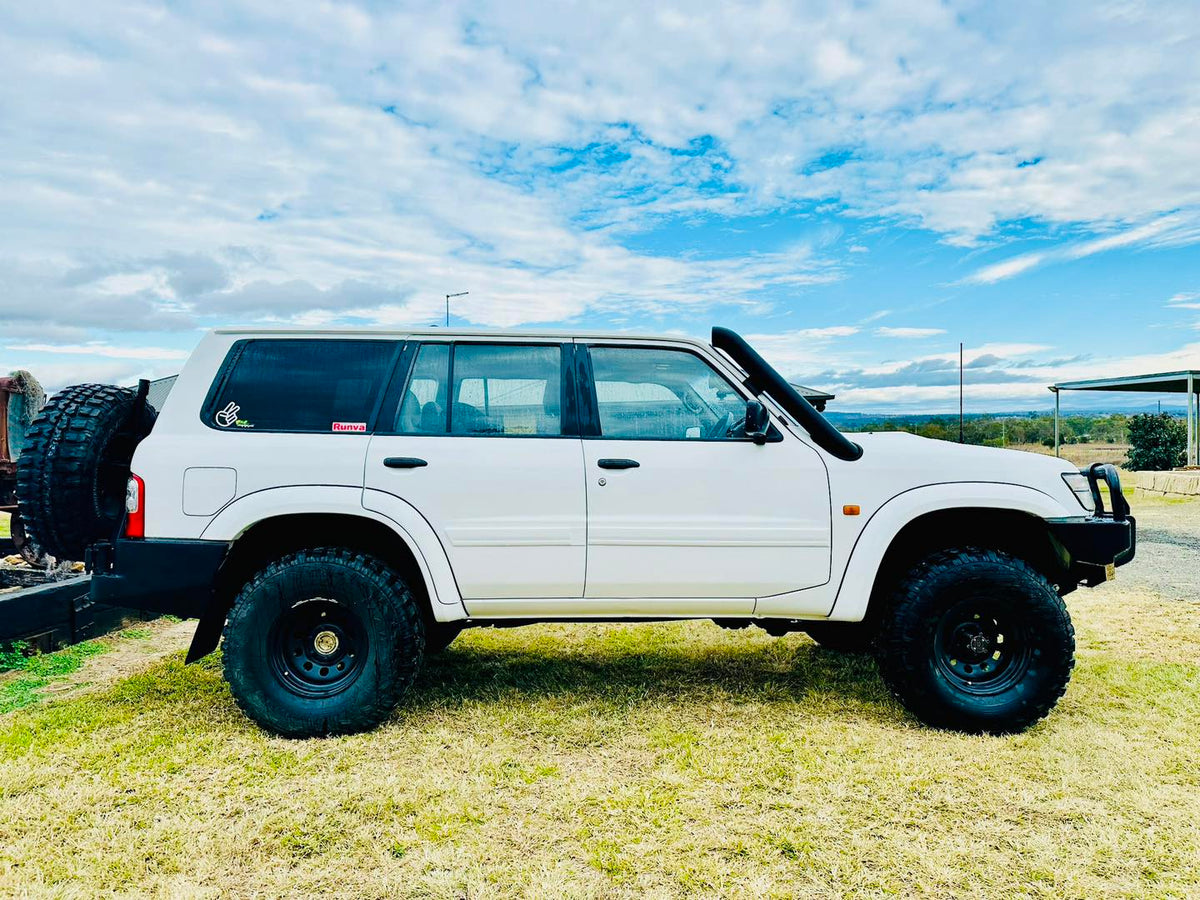 Nissan Patrol GU - Short Entry Snorkel - Seamless Powder Coated