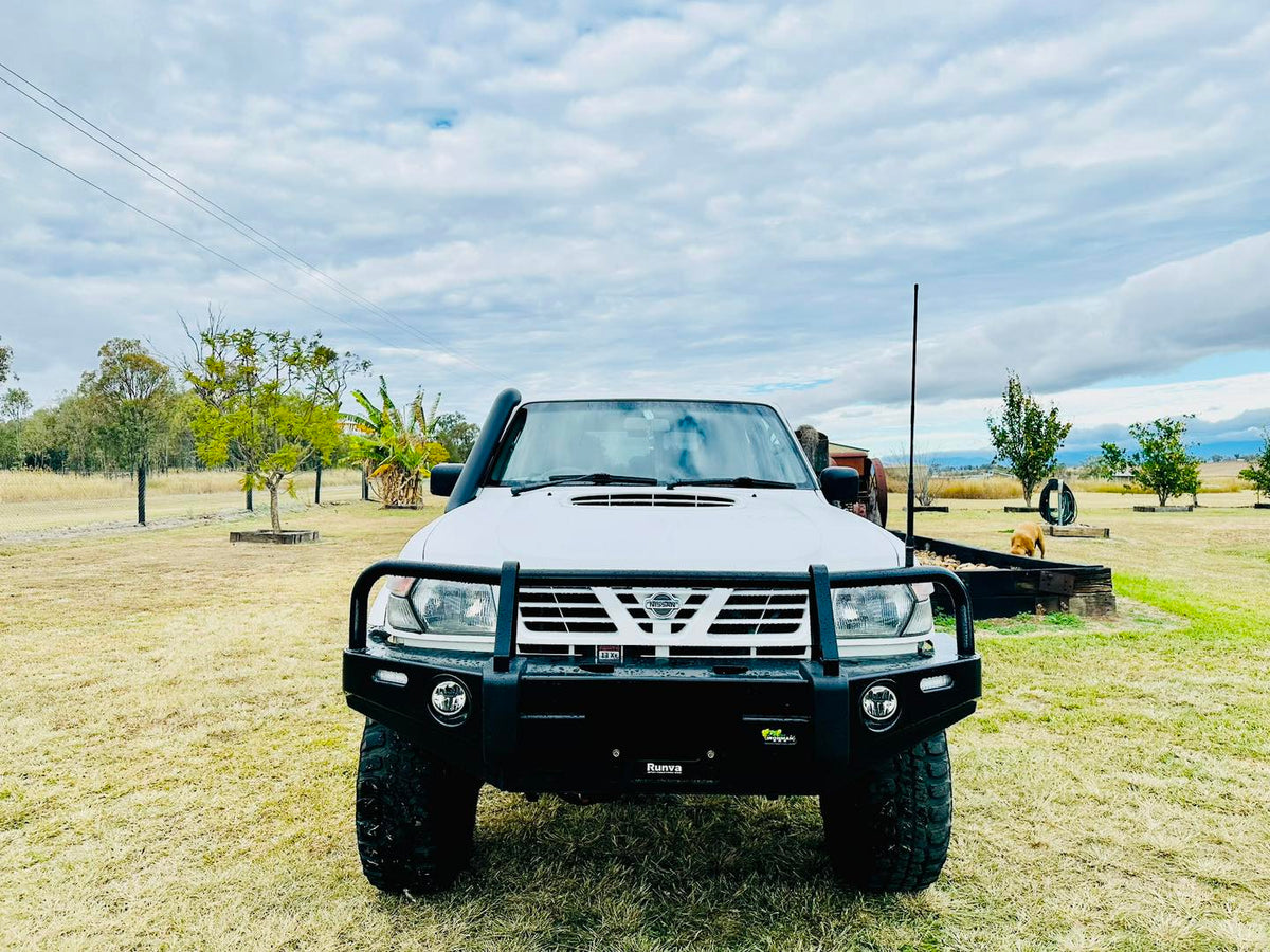 Nissan Patrol GU - Short Entry Snorkel - Seamless Powder Coated