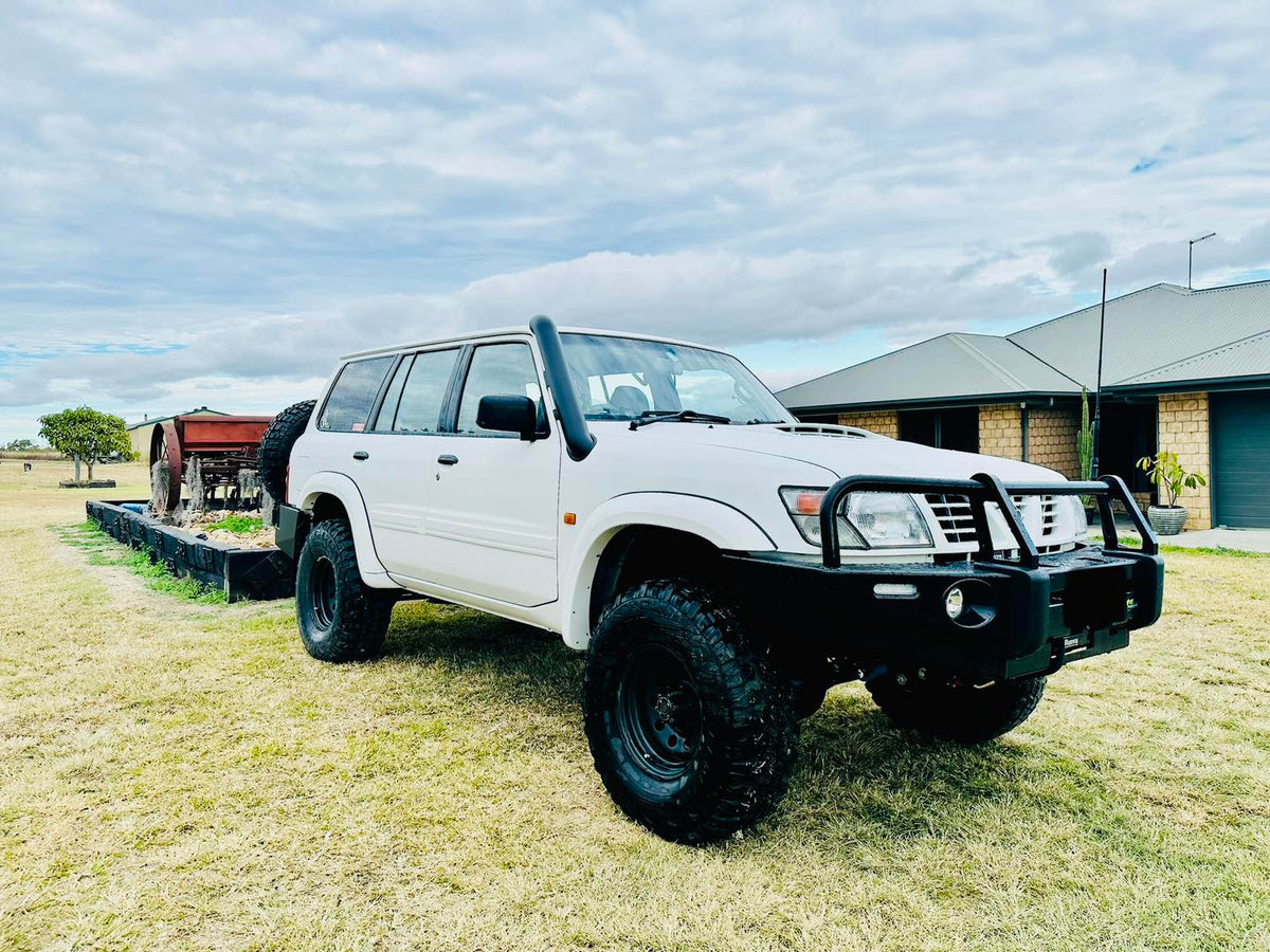 Nissan Patrol GU - Short Entry Snorkel - Seamless Powder Coated