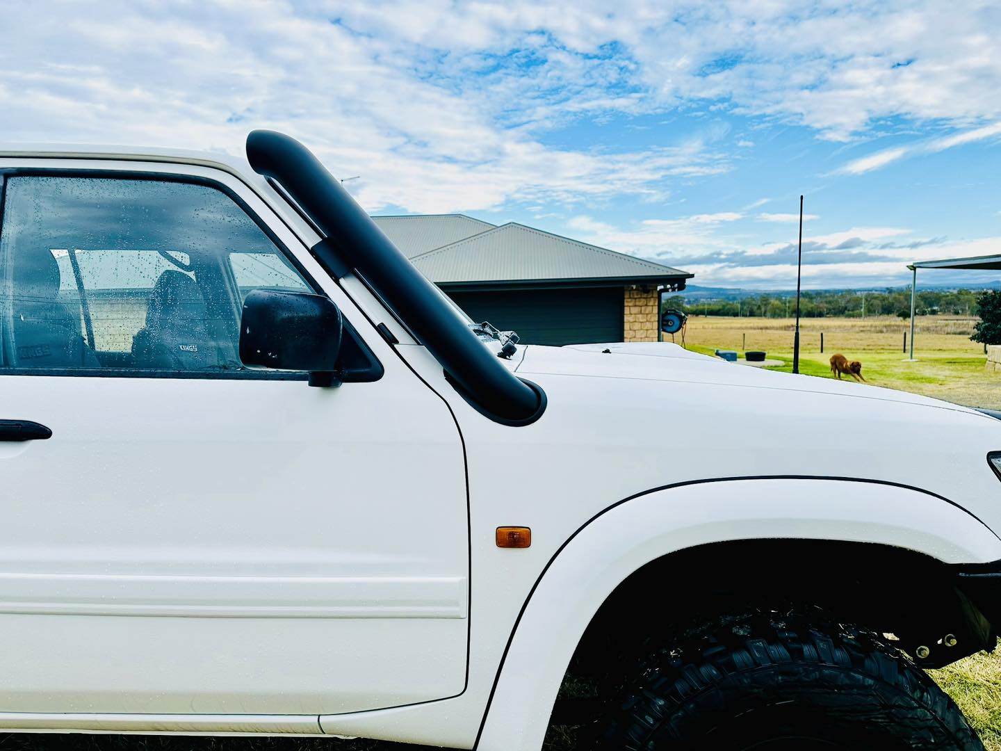 Nissan Patrol GU TB45 & TB48 - Short Entry Snorkel - Seamless Powder Coated