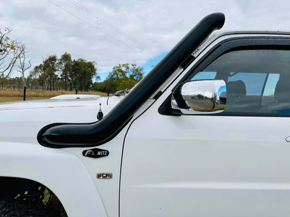 Nissan Patrol GU TD42 - Cover Up/Rounded Guard Snorkel + Clear Top Airbox/Intake Package