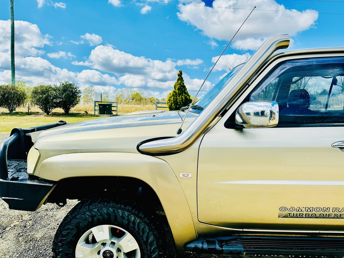 Nissan Patrol GU S1-4 (ZD30/TD42) 4" Tapered Guard Entry Snorkel