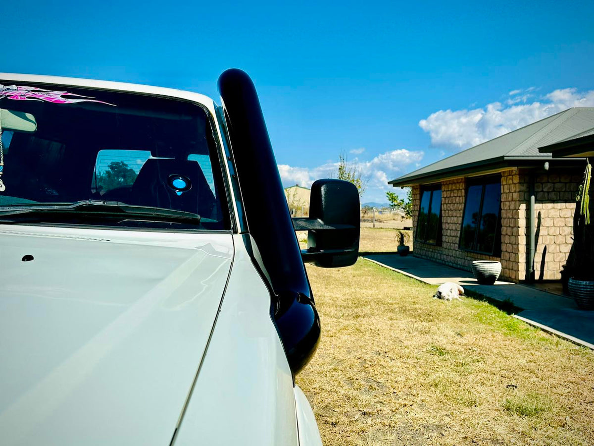 Nissan Patrol GU - 5" DUAL Snorkels - Seamless Powder Coated