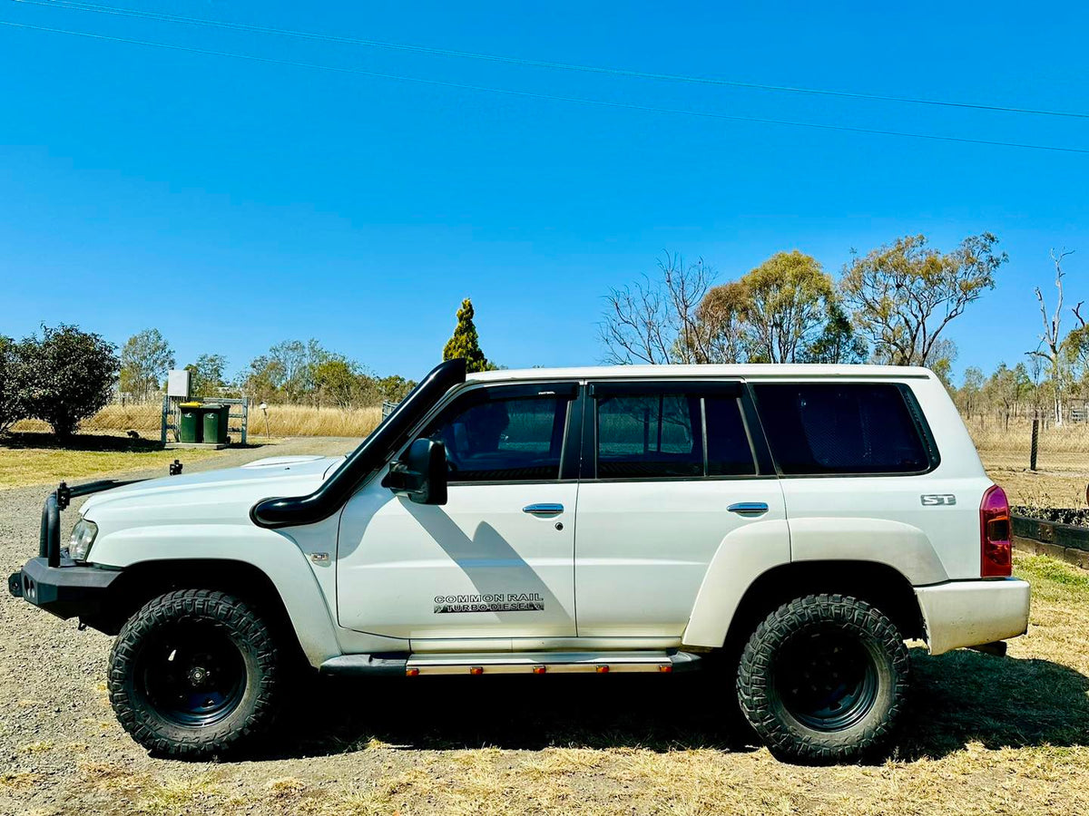 Nissan Patrol GU - 5" DUAL Snorkels - Seamless Powder Coated