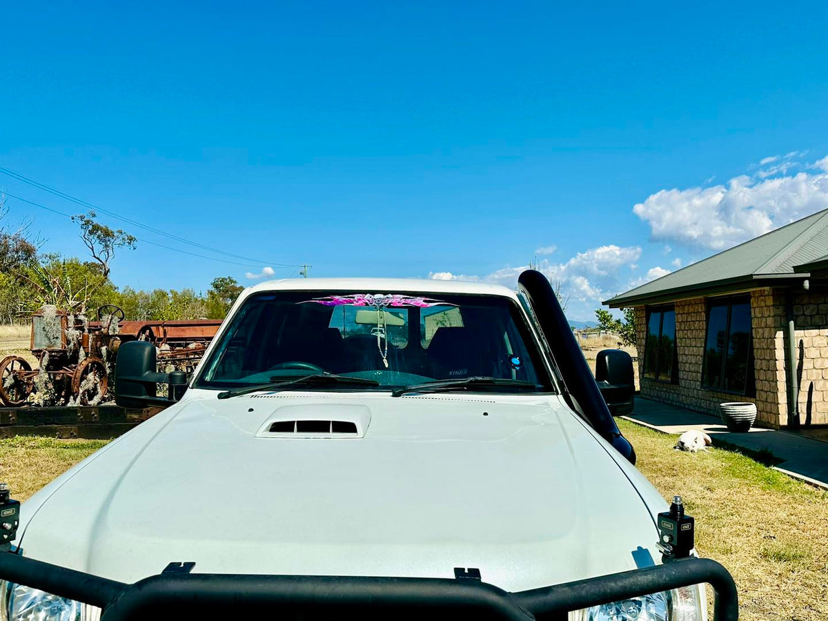 Nissan Patrol GU - 5" DUAL Snorkels - Seamless Powder Coated