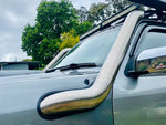 Nissan Patrol GU S1-4 - DUALS - Cover up / Rounded Guard Entry Snorkel - Seamless Polished