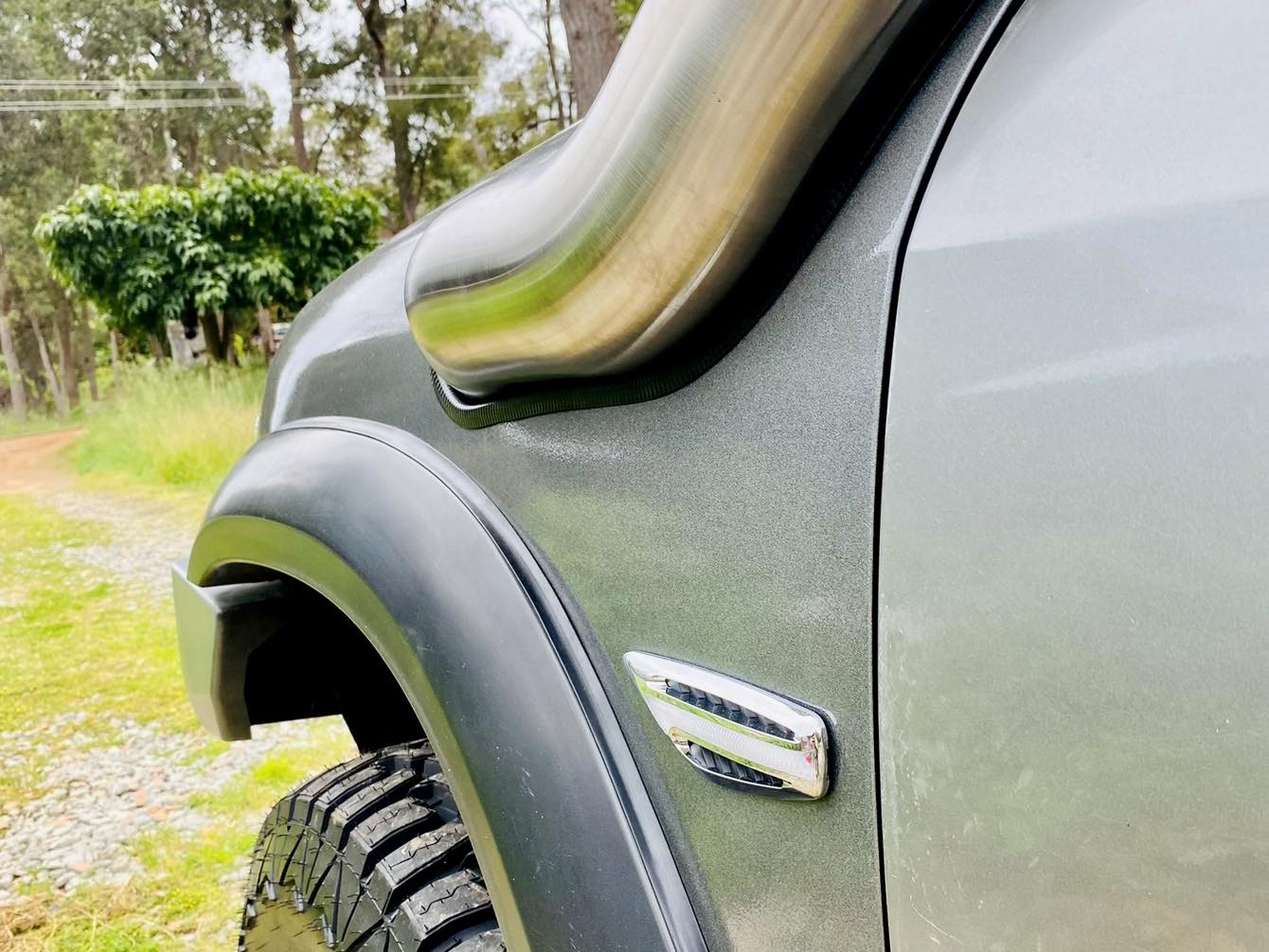 Nissan Patrol GU S1-4 (TB45/TB48) 4" DUAL Cover up / Rounded Guard Entry Snorkels