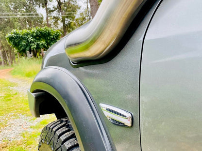 Nissan Patrol GU S1-4 (TB45/TB48) 4" DUAL Cover up / Rounded Guard Entry Snorkels