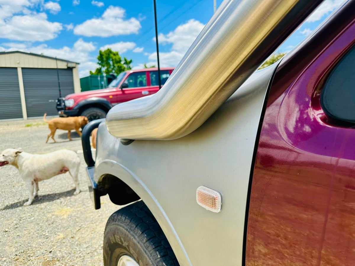 Holden Rodeo TF Snorkel - Seamless Polished