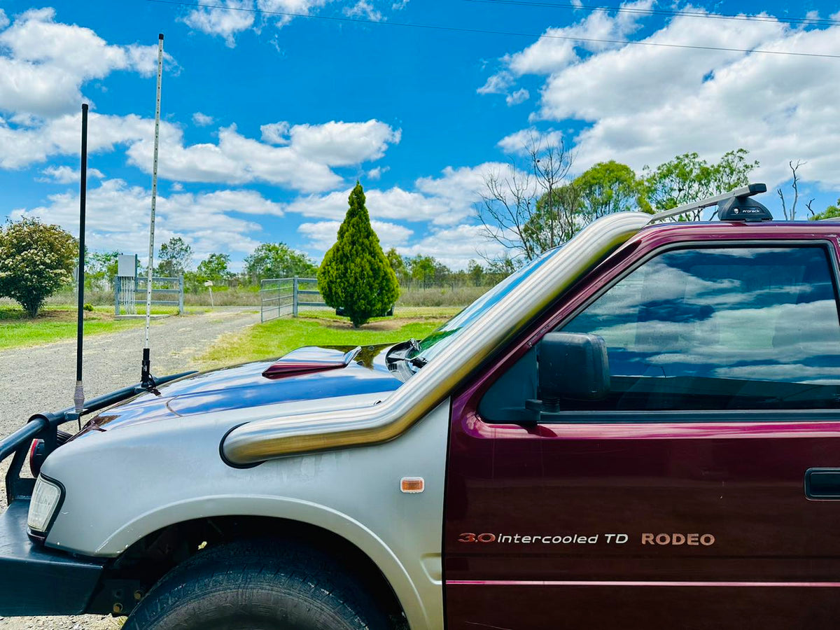 Holden Rodeo TF Snorkel - Seamless Polished