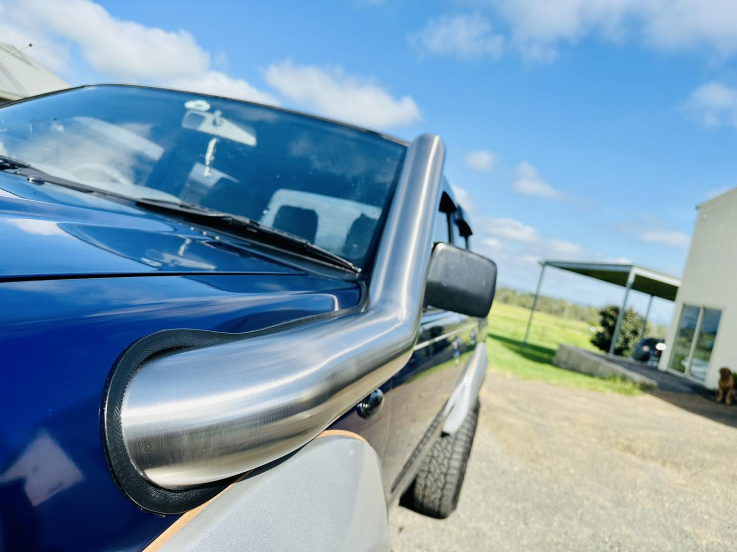 Nissan Navara D22 - 4" Recessed/Cover Up Snorkel for Safari Snorkel