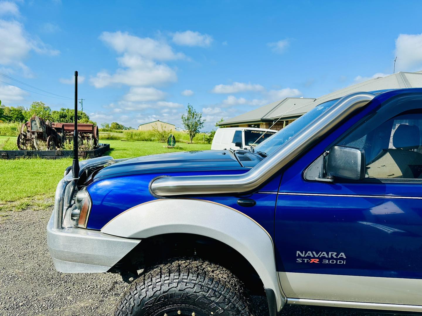 Nissan Navara D22 - 4" Recessed/Cover Up Snorkel for Safari Snorkel