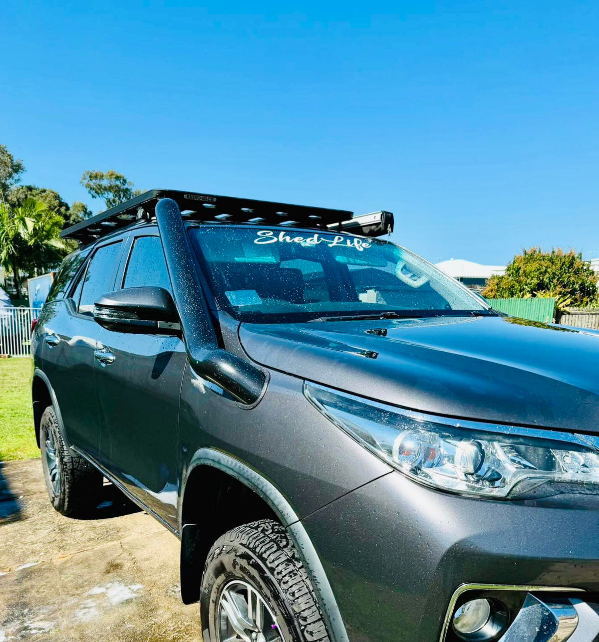 Toyota Fortuner - Mid Entry Snorkel - Seamless Powder Coated