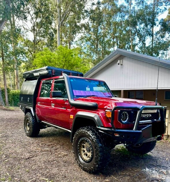 Toyota Landcruiser (2024 - current) - VDJ 70 Series - 5" Snorkel - Basic Weld Powder Coated